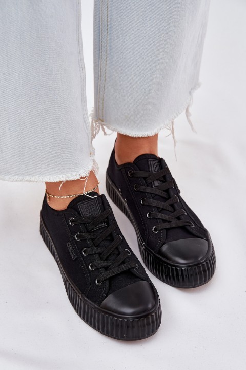 Women Fabric Sneakers On Platform Big Star RR274775 Black