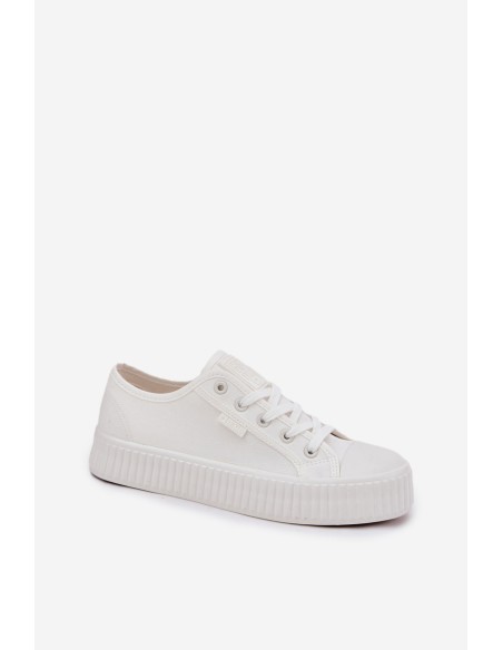 Women Fabric Sneakers On Platform Big Star RR274776 White