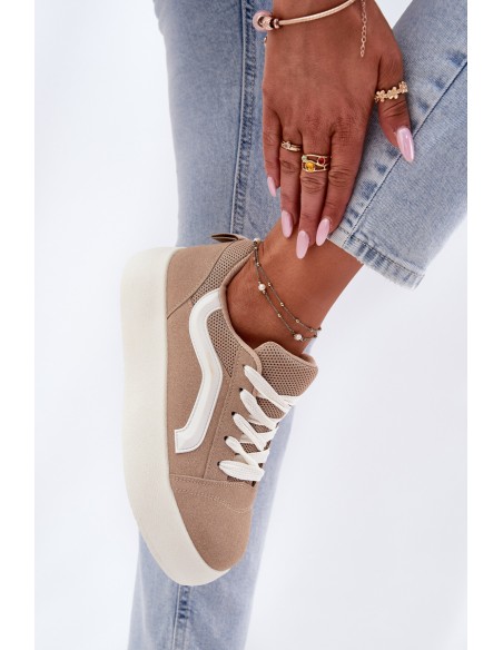 Women's Platform Sneakers Khaki Tellnira