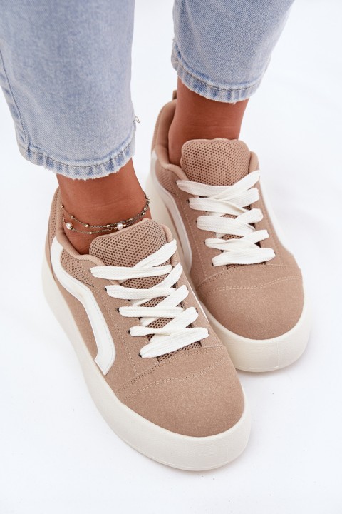 Women's Platform Sneakers Khaki Tellnira