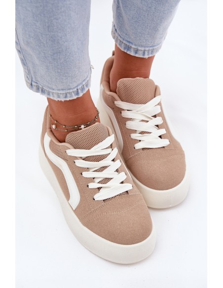 Women's Platform Sneakers Khaki Tellnira