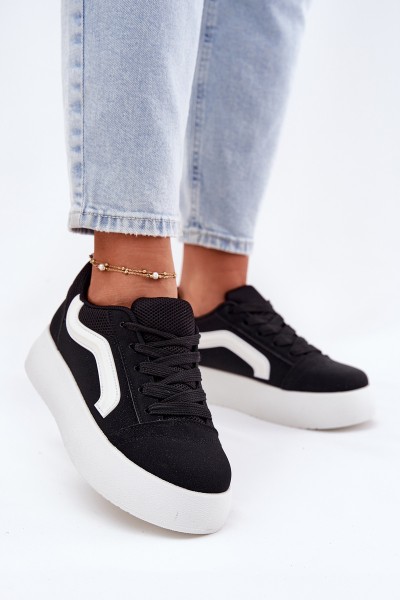Women's Platform Sneakers Black Tellnira