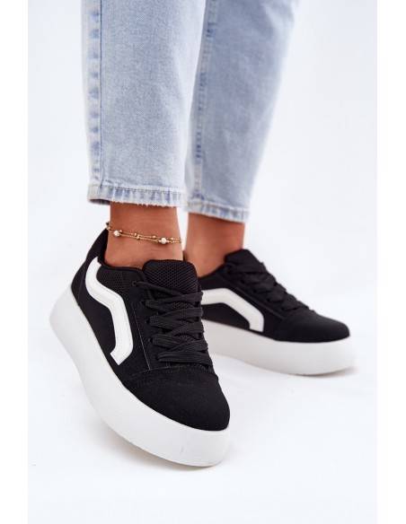 Women's Platform Sneakers Black Tellnira