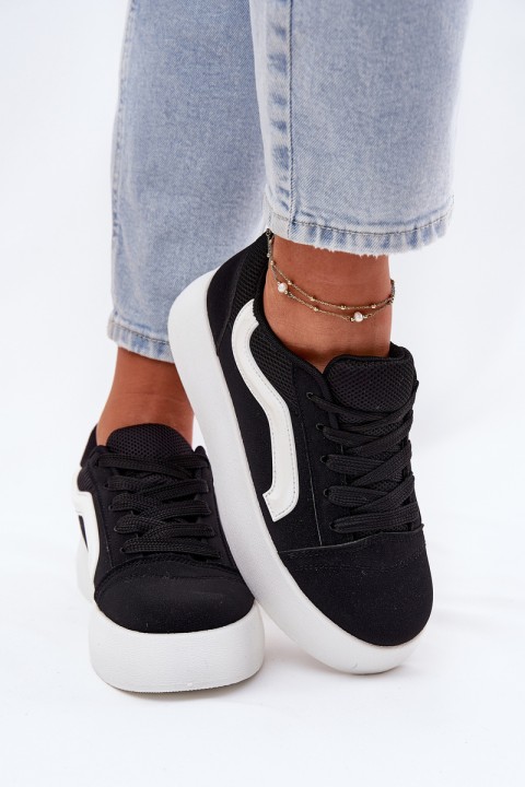 Women's Platform Sneakers Black Tellnira
