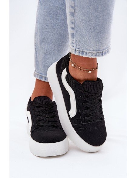 Women's Platform Sneakers Black Tellnira