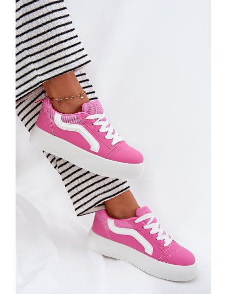 Womens Platform Sneakers Fuchsia Tellnira