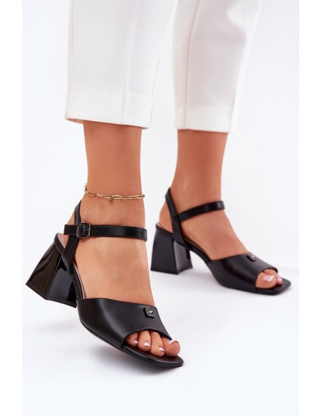 Womens heeled sandals Vinceza 62235 black