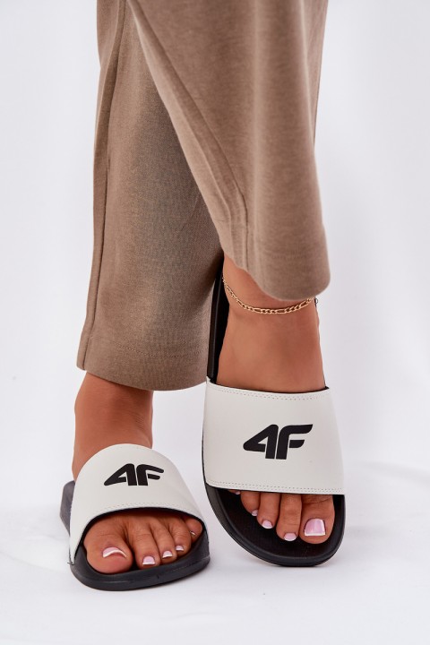 Moteriškos šlepetės 4F 4FRMM00FSLIF010-10S baltos