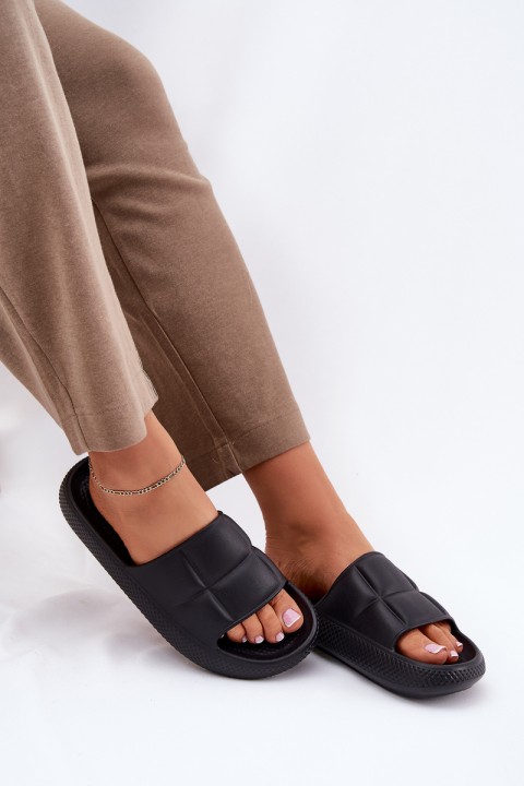 Moteriškos šlepetės su putplasčio padu LEE MAYA SLIDER WOMEN LOW 50251016 Juodos