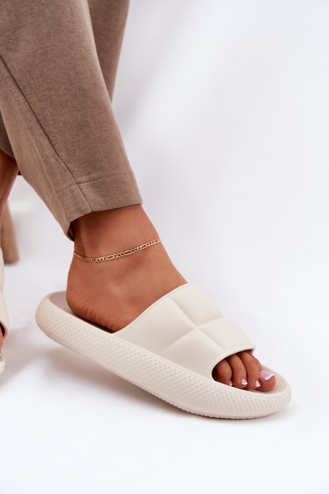 Moteriškos šlepetės su putplasčiu padu LEE MAYA SLIDER WOMEN LOW 50251016 Beige
