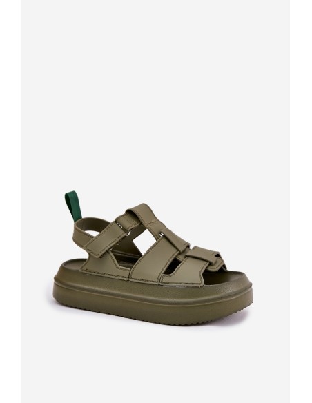 Women's platform sandals green Nitavelia