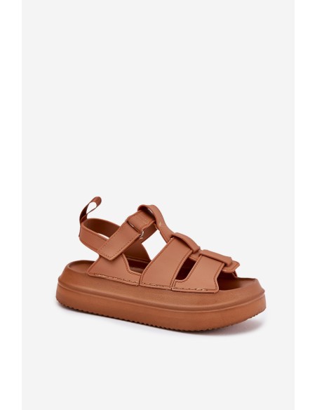 Ladies Platform Sandals Camel Nitavelia