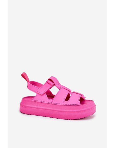 Ladies Platform Sandals Fuchsia Nitavelia