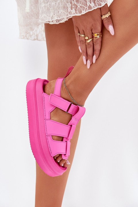 Ladies Platform Sandals Fuchsia Nitavelia