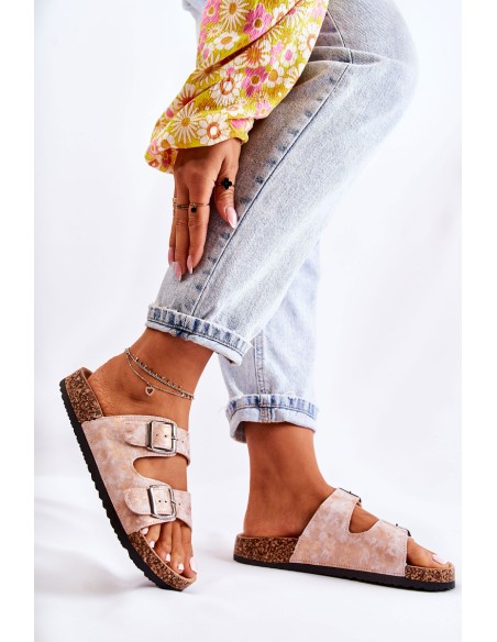 Women's Slides On Corck Rose Gold Vivio