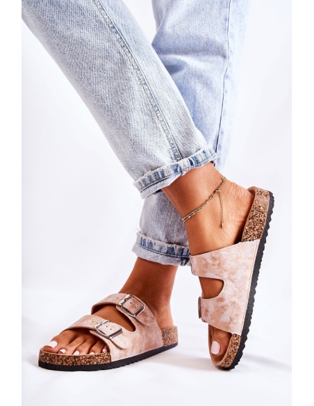 Women's Slides On Corck Rose Gold Vivio