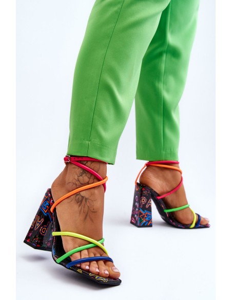 Fashionable High Heel Sandals Multicolour Josette