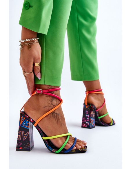 Fashionable High Heel Sandals Multicolour Josette