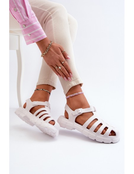 Women's Foam Sandals Roman White Gasaria