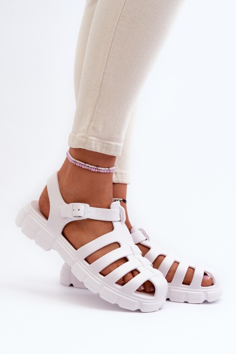 Women's Foam Sandals Roman White Gasaria