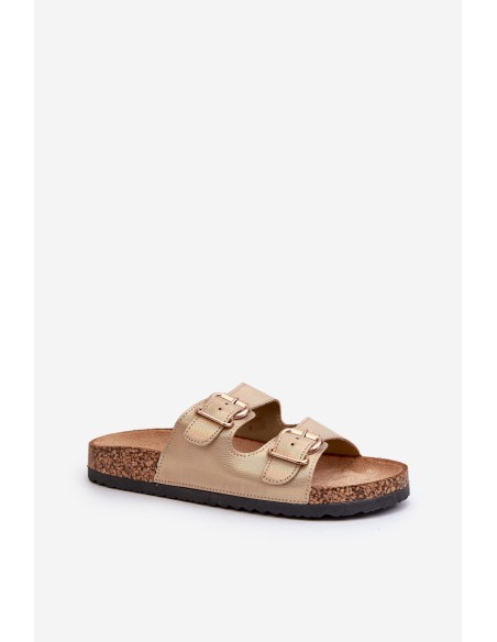 Women's Sandals with Golden Buckles Fronila