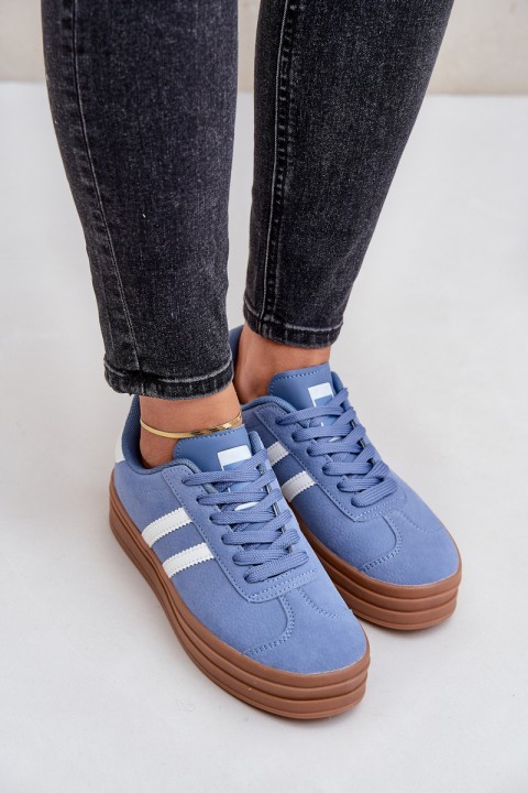 Women's Sneakers On Platform Blue Egelia