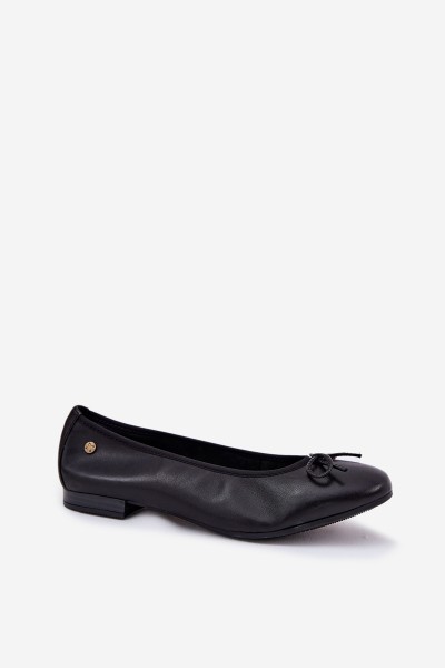 Leather Ballet Flats Women Maciejka P6800-01 Black 2