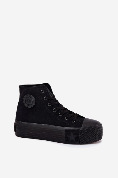 Womens Platform Sneakers Big Star RR274742 Black 2