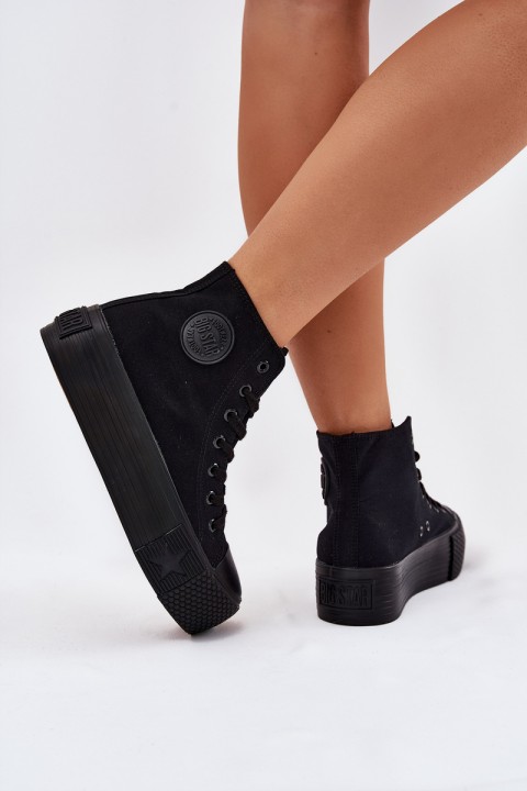 Womens Platform Sneakers Big Star RR274742 Black