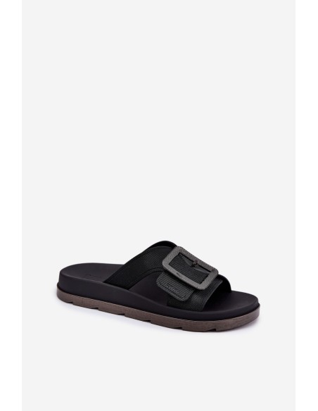 Fragrant Ladies Slippers With Decorative Buckle Black ZAXY RR285078