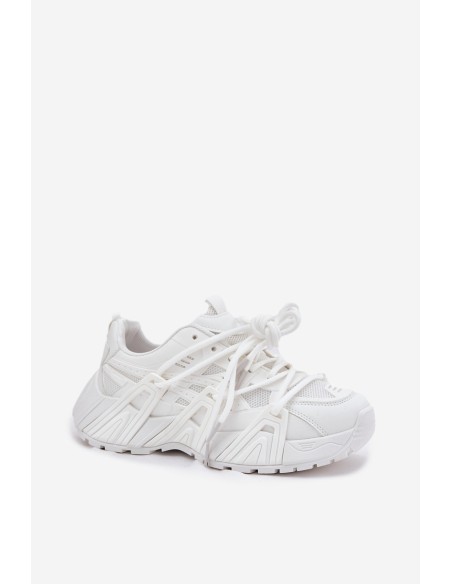 Women's Sneakers With Double Lacing White Onivetta