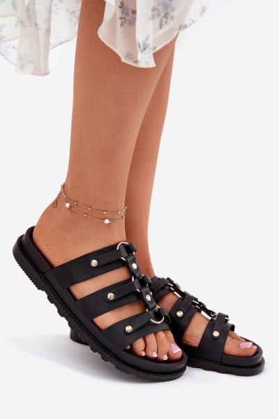 Women Sandals With Straps Black Pasiriela