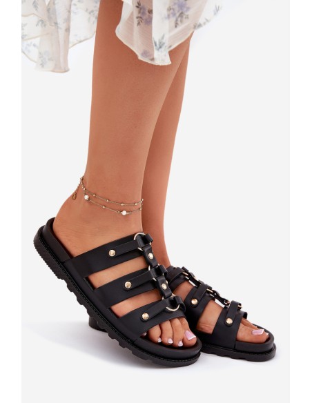 Women Sandals With Straps Black Pasiriela