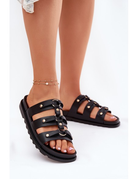 Women Sandals With Straps Black Pasiriela