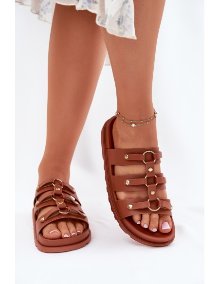 Ladies Sandals With Straps Camel Pasiriela