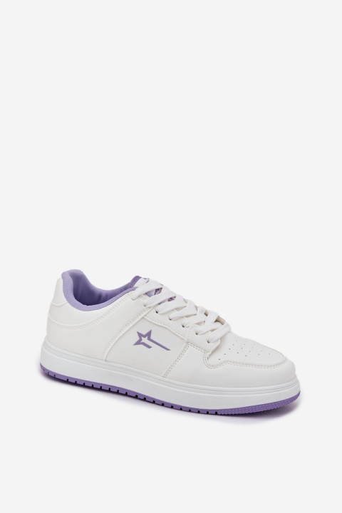 Women's Sneakers Big Star RR274A245 HI-POLY SYSTEM White-Purple