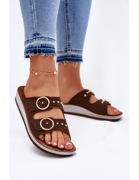 Comfortable Women's Slippers Inblu CP000054 Brown