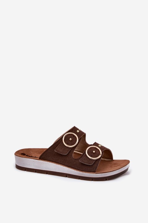 Comfortable Women's Slippers Inblu CP000054 Brown