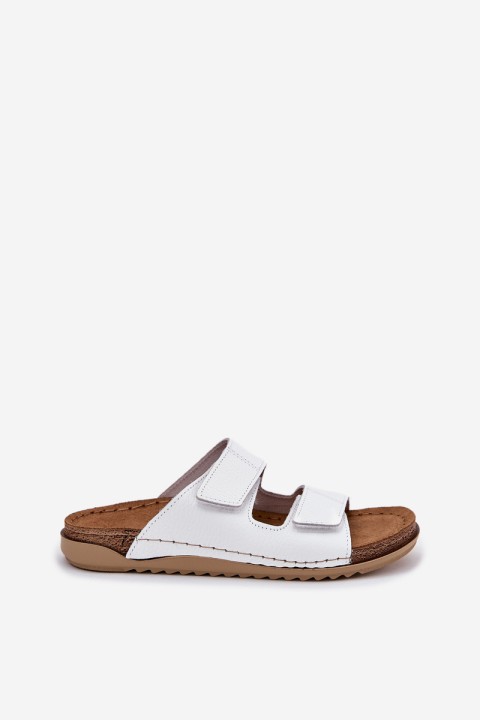 Moteriškos odinės basutės Inblu baltos AA0005GU