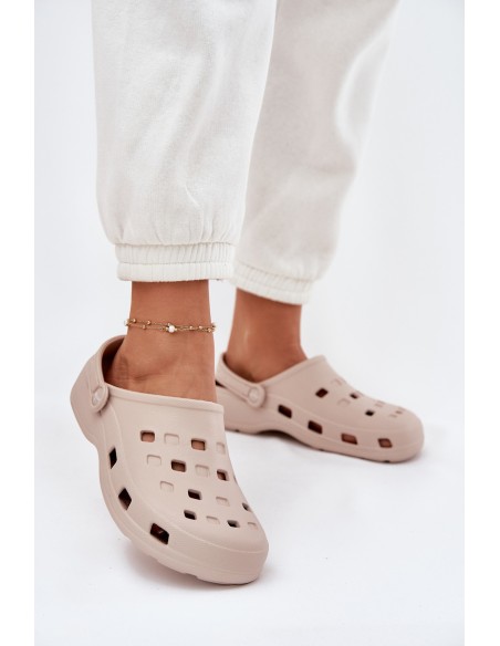 Women's Foam Slippers Beige LEMIGO 806