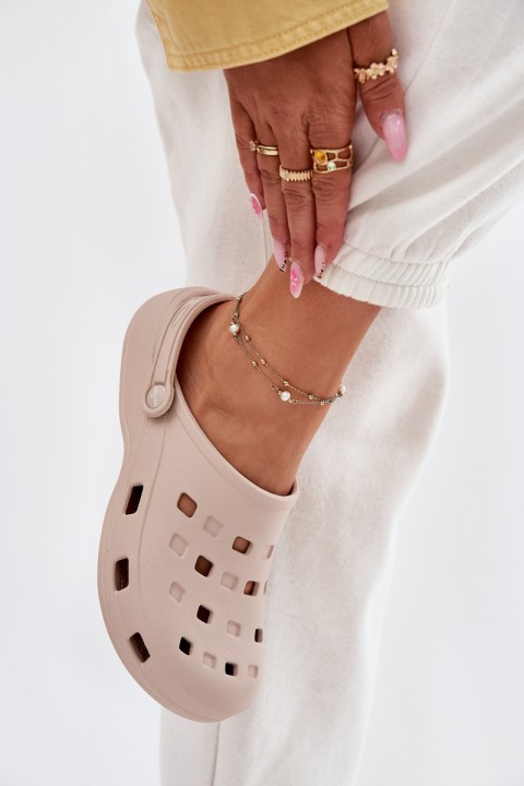 Moteriškos šlepetės smėlio spalvos LEMIGO 806