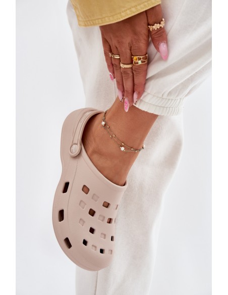 Women's Foam Slippers Beige LEMIGO 806