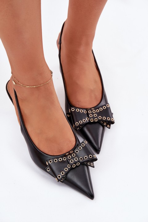 Aukštakulniai su kaspinu juodi „Folesca“