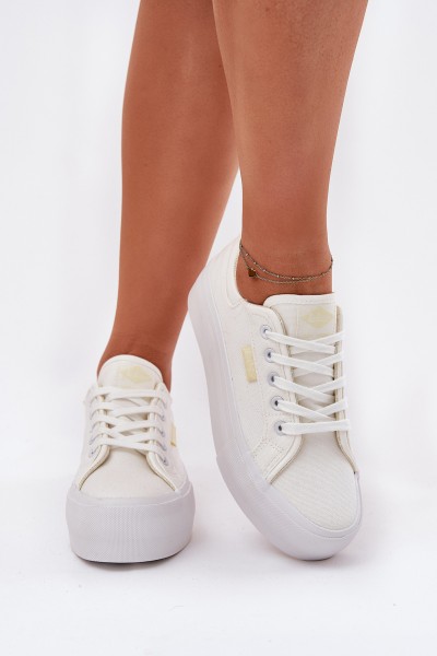 Moteriški platforminiai sportbačiai Lee Cooper LCW-25-31-3450L balti