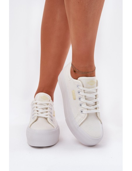 Womens Platform Sneakers Lee Cooper LCW-25-31-3450L White