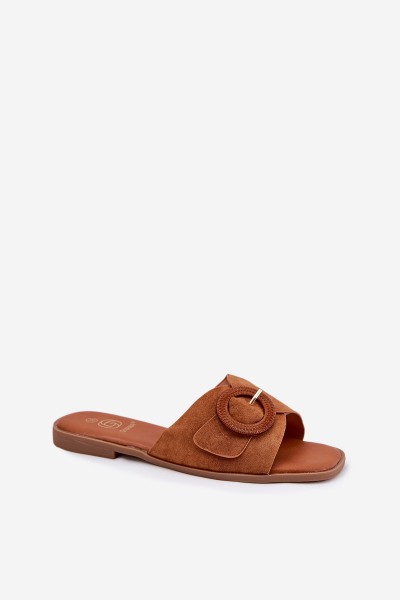 Classic Women's Flat Sandals Beige Scazze 2