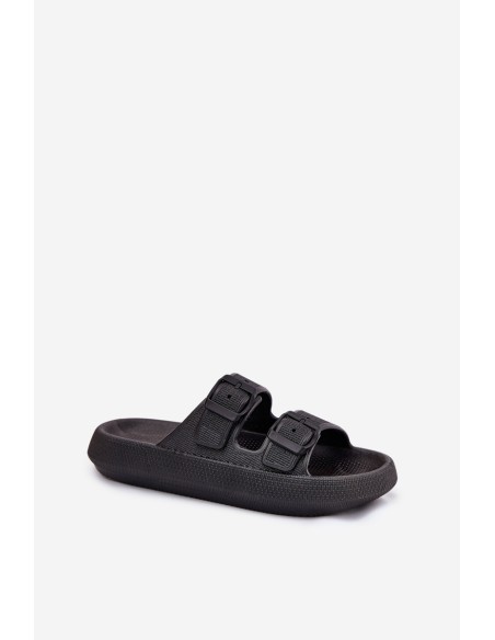 Women's Platform Sandals With Buckles Black Nitiana