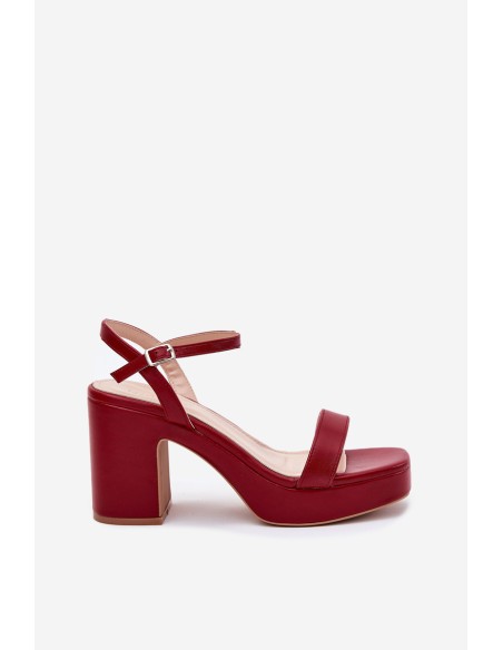 Eko odos basutės su kulniukais bordo spalvos Lillita