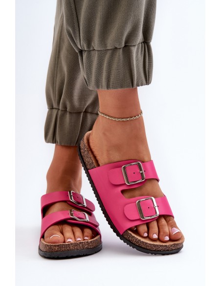 Moteriškos basutės su sagtimis fuksijos spalvos Oliena