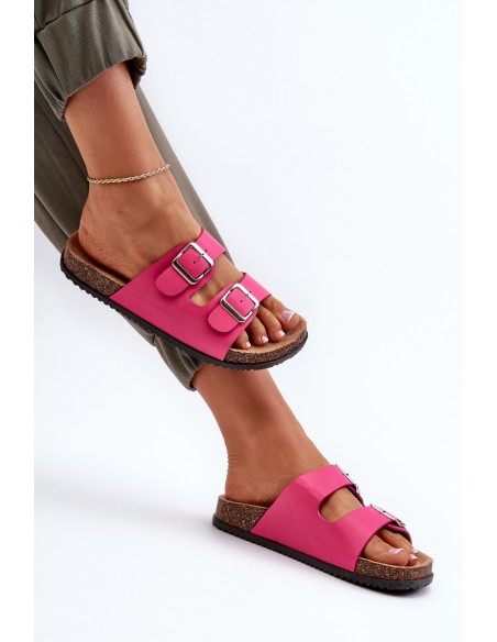 Moteriškos basutės su sagtimis fuksijos spalvos Oliena